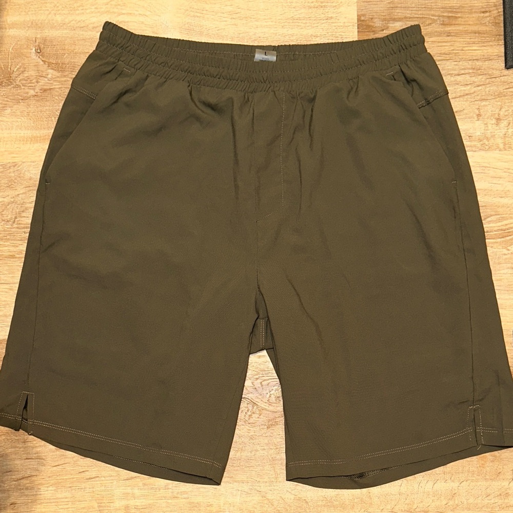 Mono B Men's Khaki Athletic Shorts